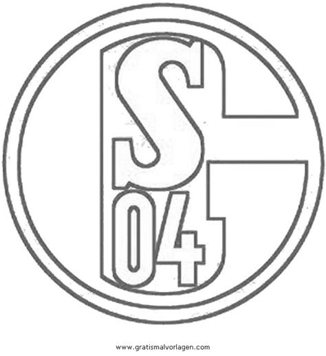 schalke 04 logo zum ausmalen